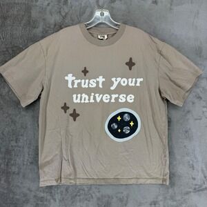 Broken Planet Trust Your Universe Graphic T-Shirt Brown Organic Cotton XXL